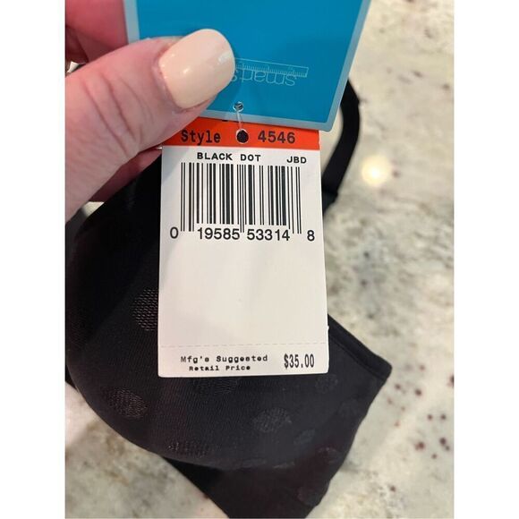 Barely There Black Dot Wire Free Bra XS (A-B 30-32) NWT - Picture 8 of 8